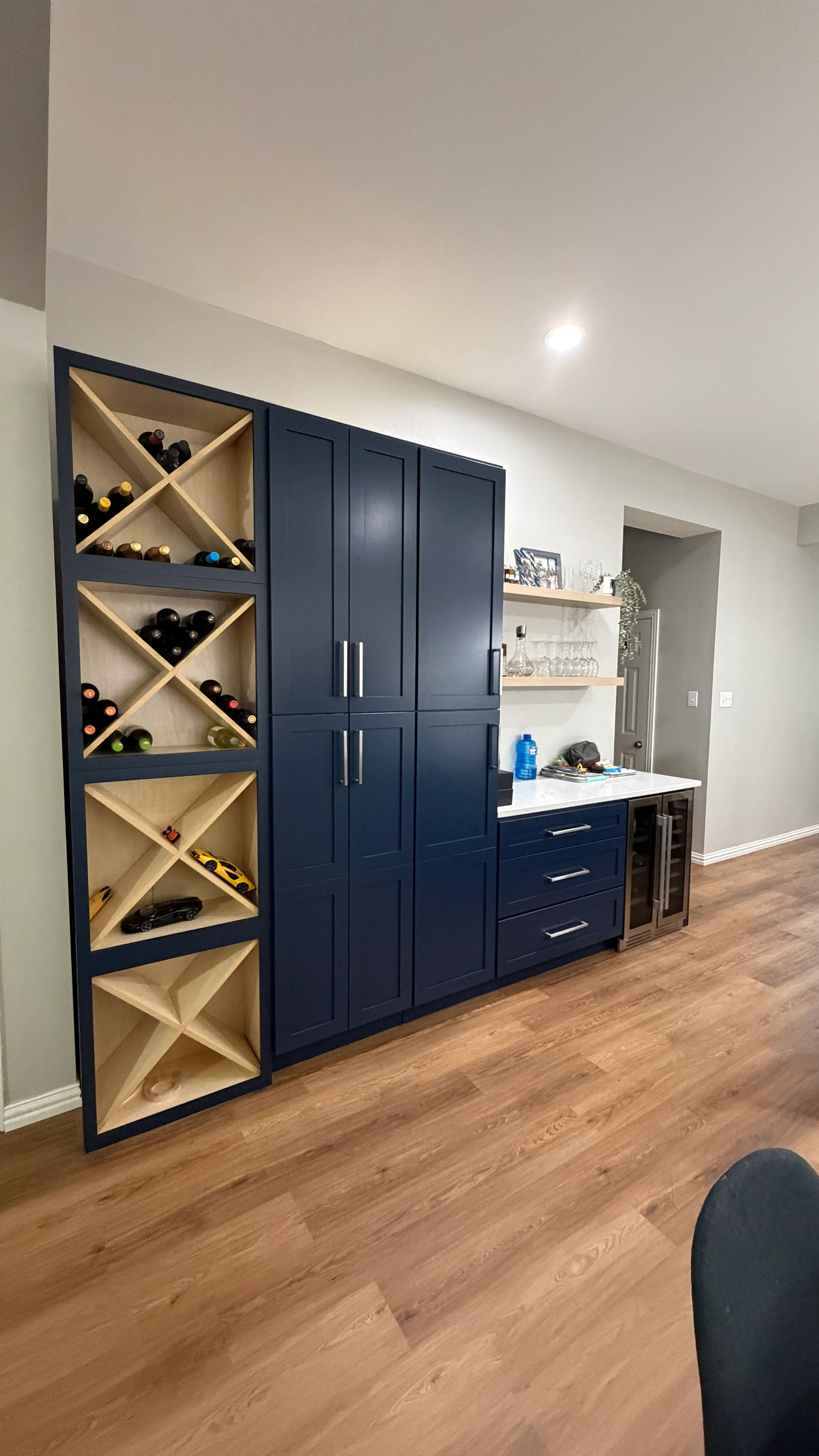 Custom garage storage cabinet system in Arlington TX