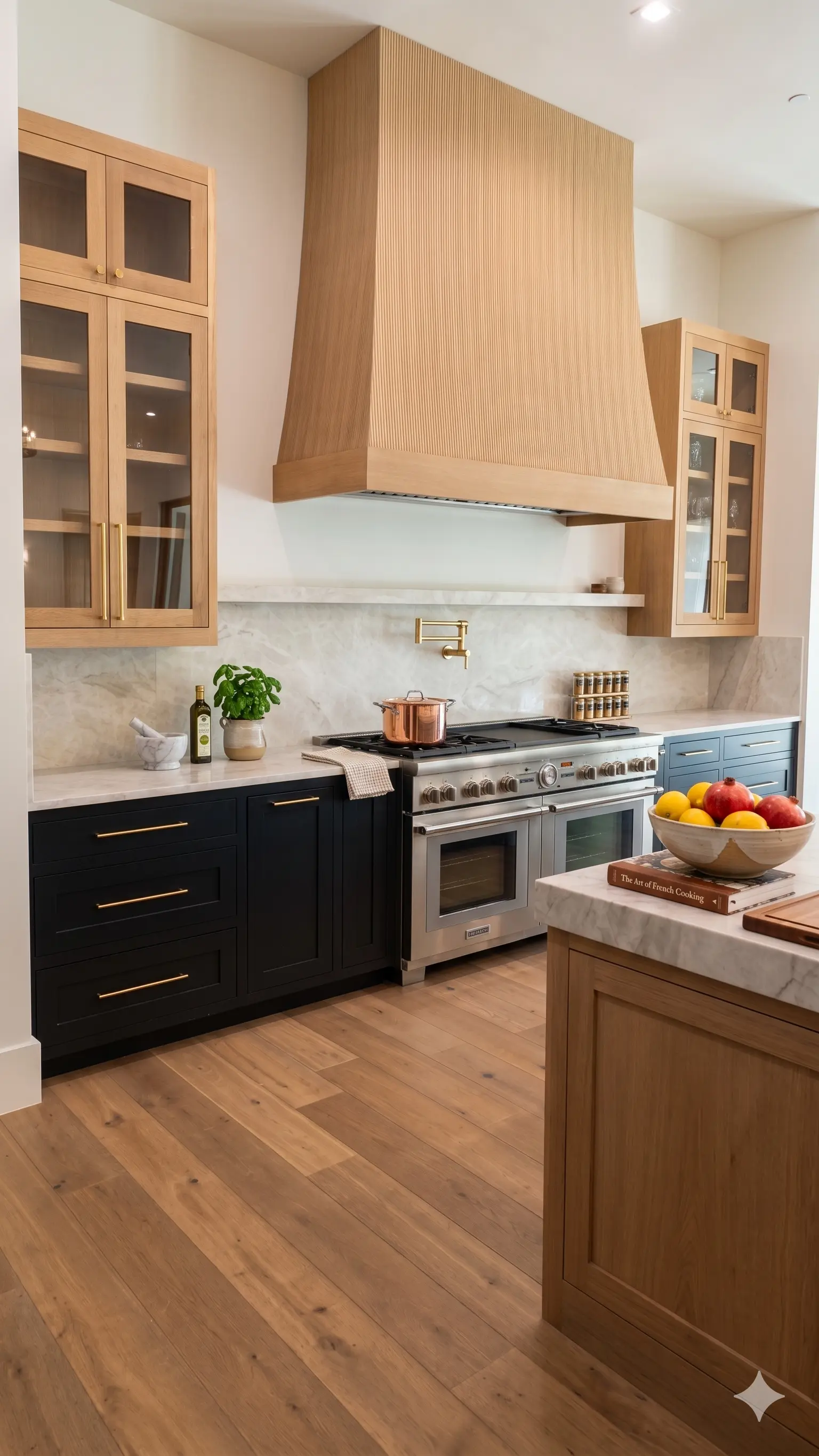 White oak custom cabinets in Lantana TX